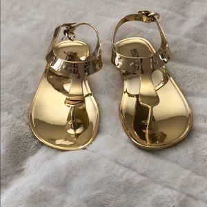Michaels Kors Gold Sandals